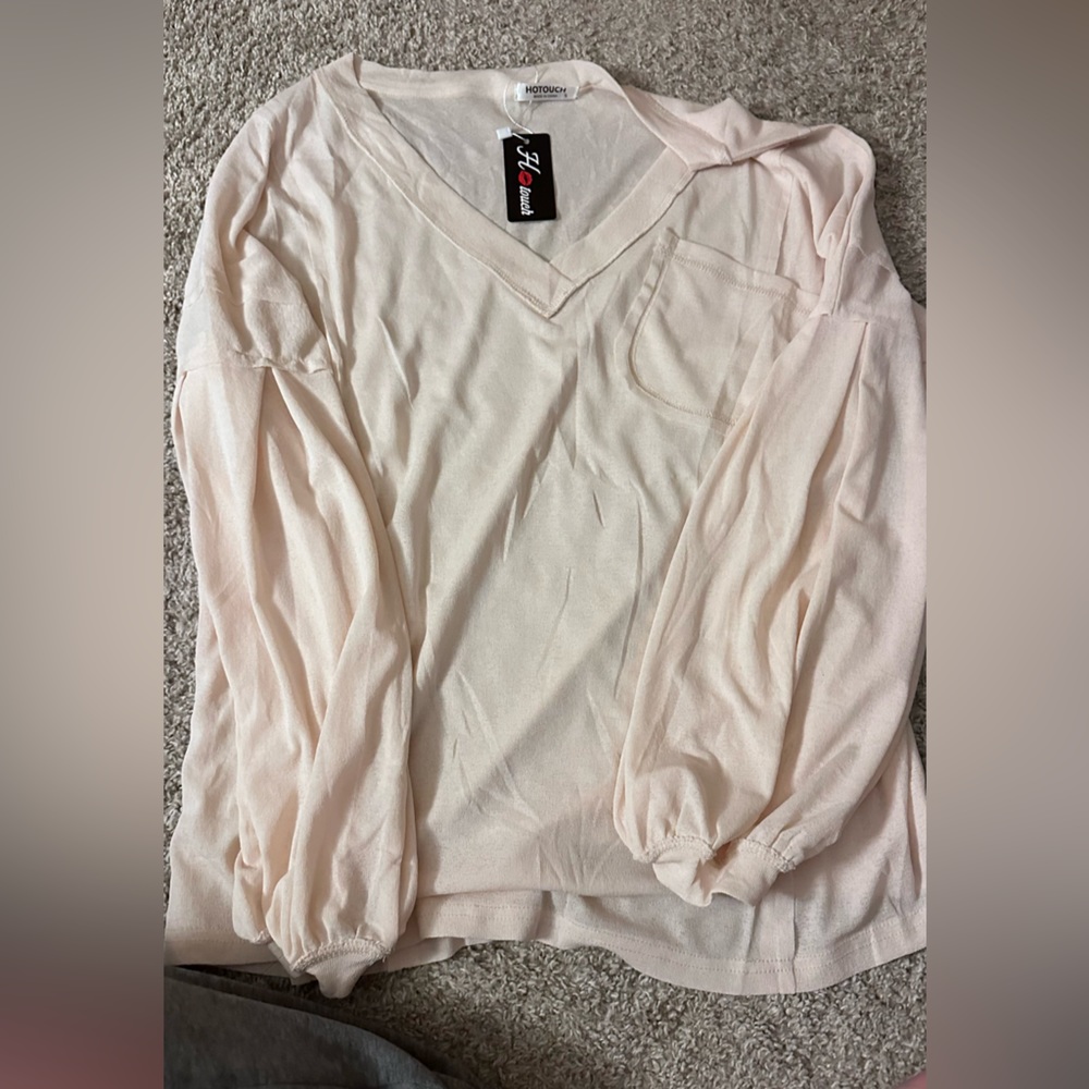 Oversized see through long sleeved shirt